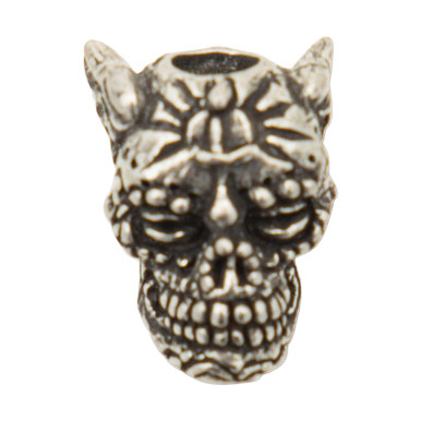 Schmuckatelli Co. "Aquilo" Sugar Pewter Skull Bead