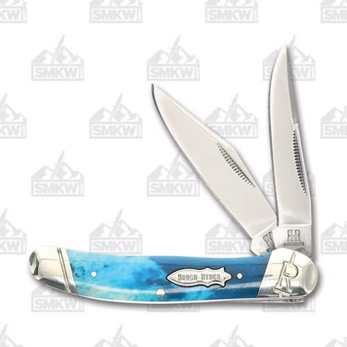 Rough Ryder Blue Smooth Bone Copperhead Folding Knife