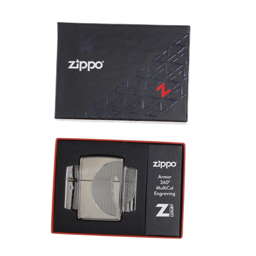 Zippo Wolf Armor Black Ice Lighter | Smoky Mountain Knife Works