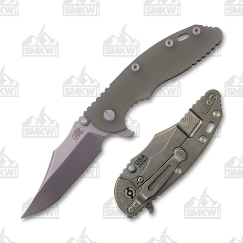 Hinderer XM-18 3.5 Bowie Stonewashed Translucent Green G-10 K2032SGS00TG