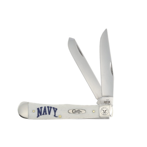 Case US Navy Natural Smooth Bone Trapper Folding Knife
