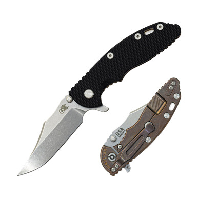 Hinderer XM-18 3.5 Bowie Black G-10 Bronze Stonewashed