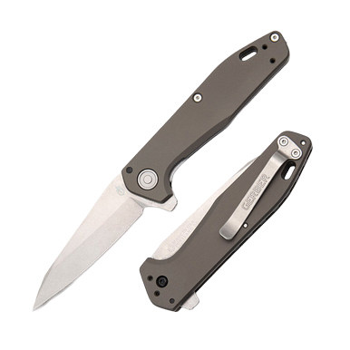 Gerber Fastball Folding Knife Flat Sage 3in Fine Edge SW Wharncliffe 