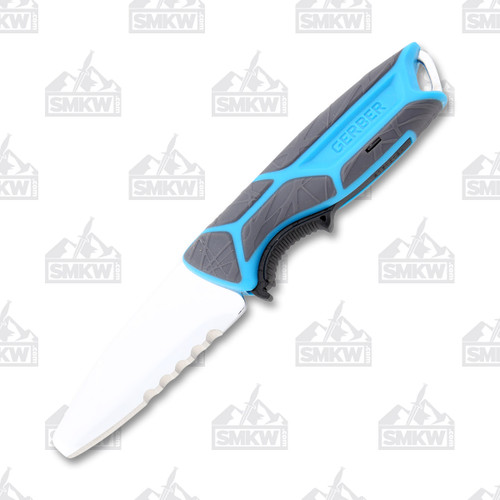 Gerber Salt Rx Crossriver Fishing Fixed Blade Knife (Cyan) Smoky Mountain Knife Works