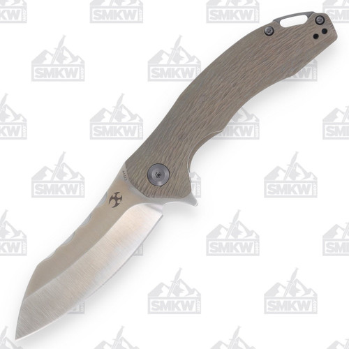 Kansept Spirit Carbon Fiber Woodgrain Folding Knife