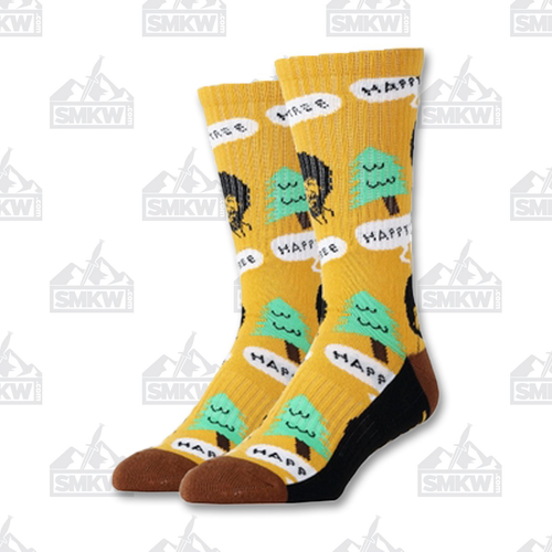 Oooh Yeah! Happy Tree Bob Ross Men's Athletic Socks