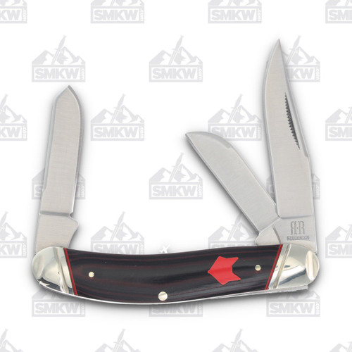 Rough Ryder Red Fox Sowbelly Folding Knife
