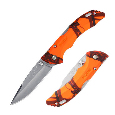 Buck Bantam Folding Knife Blaze Orange Mossy Oak BU3893