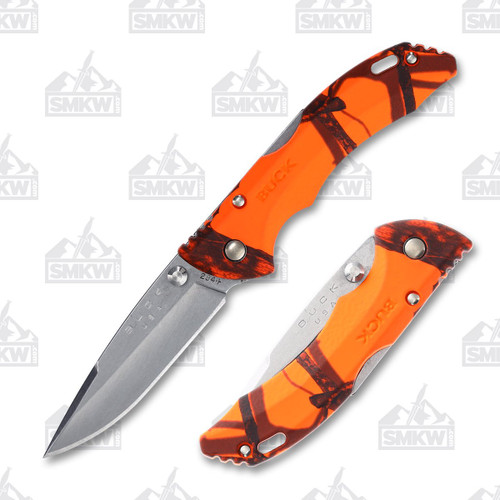 Buck Bantam Folding Knife Blaze Orange Mossy Oak