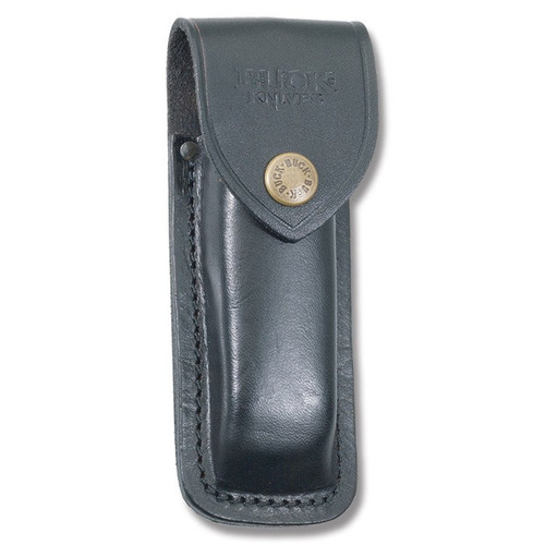 Buck 110 Folding Hunter Black Leather Sheath