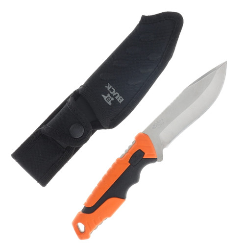 Buck 656 Large Pursuit Fixed Blade Knife Orange GRN 4.5in Drop Point BU12751