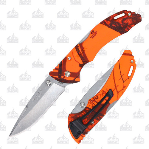 Buck Bantam Folding Knife Blaze Orange Mossy Oak Camo