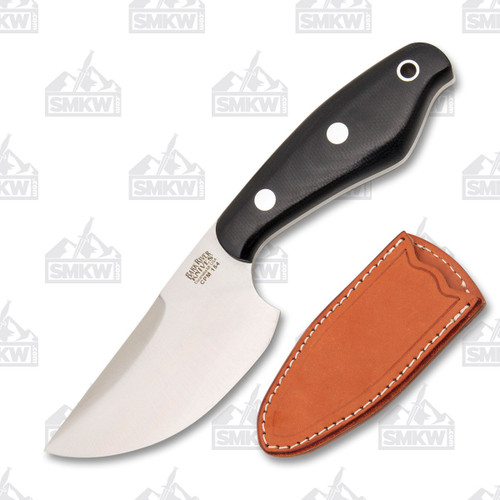 Bark River Skelton Occipital Fixed Blade Knife Black