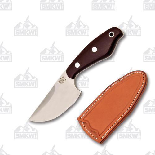 Bark River Skelton Occipital Fixed Blade Knife Burgundy