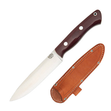 Bark River Aurora II Fixed Blade Knife Burgundy