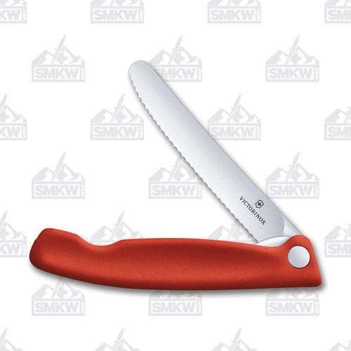 Victorinox Red Serrated Folding Paring Knife