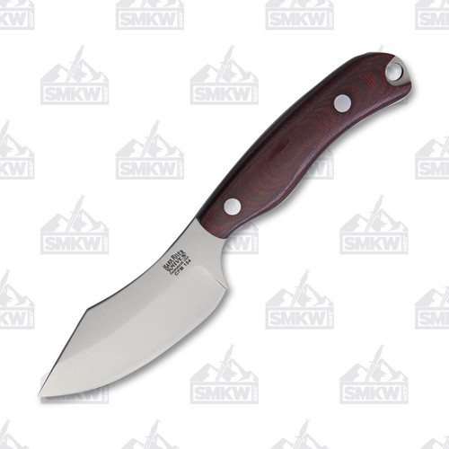 Bark River JX6 Companion Fixed Blade Knife Burgundy Micarta