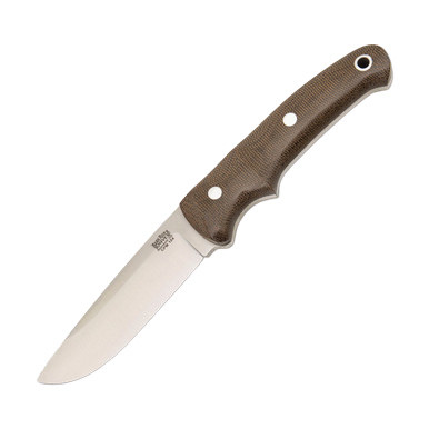 Bark River Drop Point Hunter Fixed Blade Knife Green