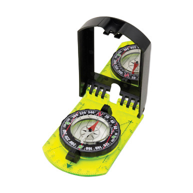 Explorer Folding Compass with Signal Mirror-Green and Black EXP51