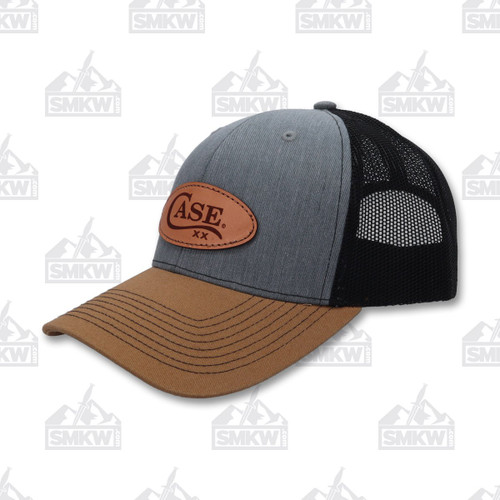 Case Logo Hat Heather Gray Black Gold