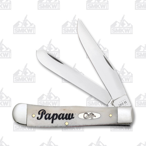 Case Papaw Natural Bone Trapper Folding Knife