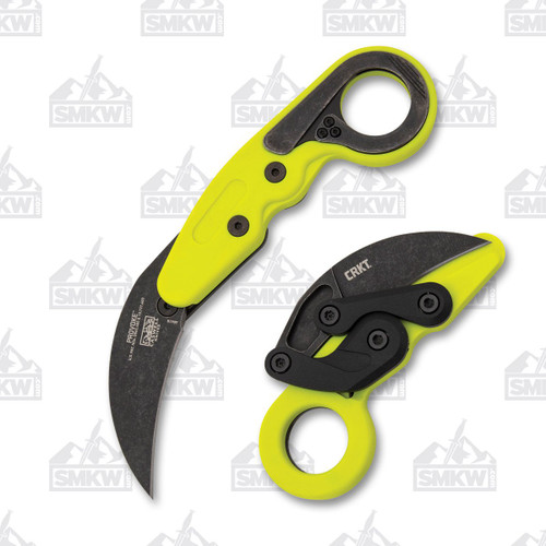 CRKT Provoke Zap Folding Knife Fluorescent Green