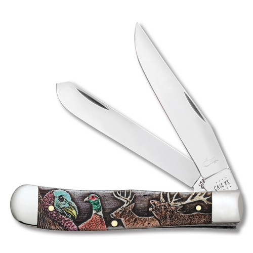 Case Wild Game Smooth Bone Trapper Pocket Knife