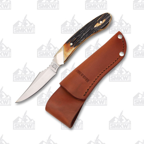 Bear & Son Stag Bone Caper Fixed Blade Knife