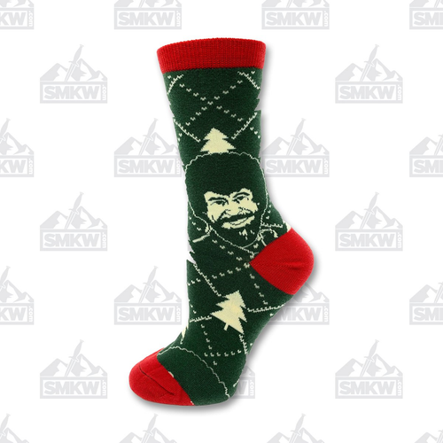 Oooh Yeah! Holiday Times Bob Ross Women's Crew Socks