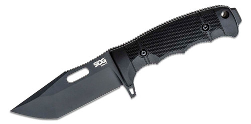 SOG SEAL FX 4.3in Black Plain Tanto Fixed Blade Knife