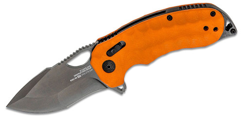 SOG Kiku XR LTE Blaze Orange Folding Knife 3.02in Tanto Blade