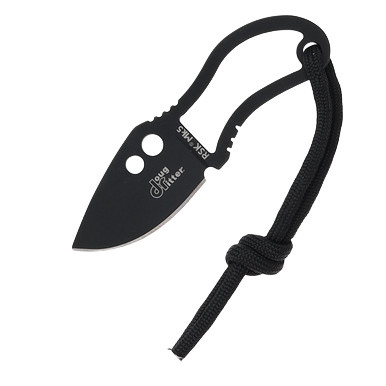 Doug Ritter Neck Knife 1.75in Plain Black Drop Point