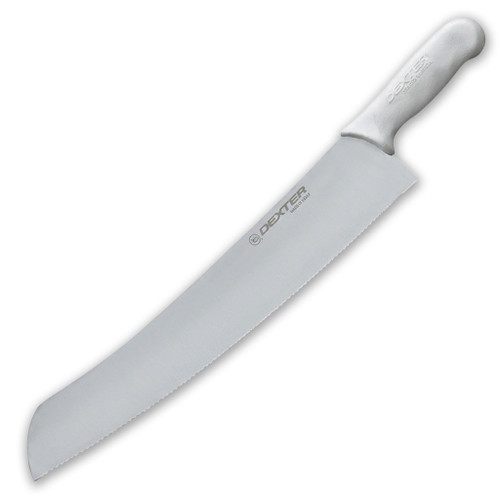 Dexter Russell Sani-Safe Stainless Steel 16" Pizza Knife White Handle