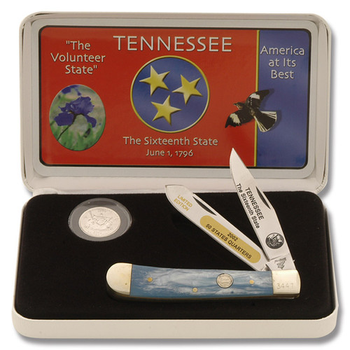 Frost Cutlery Tennessee State Quarter & Trapper Collector Set FR312TN