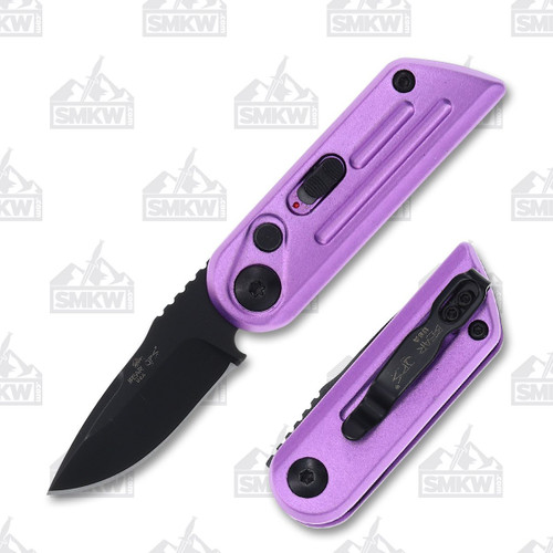 Bear & Son Bear Ops CA Legal Automatic Knife Purple