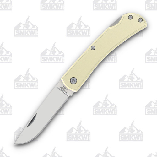 Bear & Son Small Farmhand Lockback Folding Knife Yellow