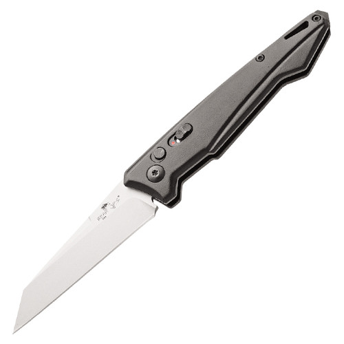 Bear & Son Bear OPS Bold Action XV OTS Auto Knife Black - 3.37in Reverse Tanto Bead Blast Plain BRAC1500AIBP