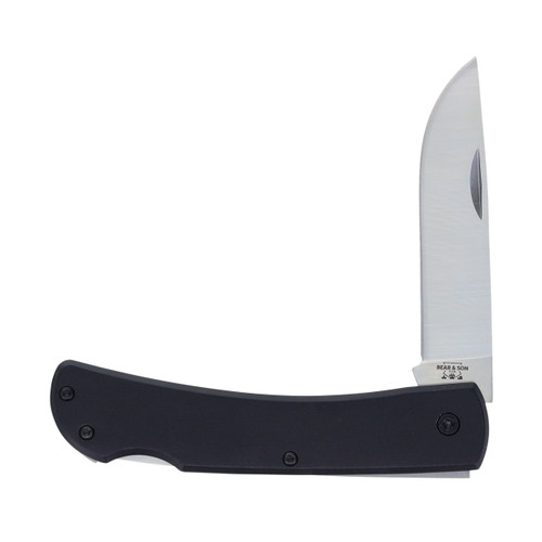 Bear & Son Large Farmhand Lockback Folding Knife Black