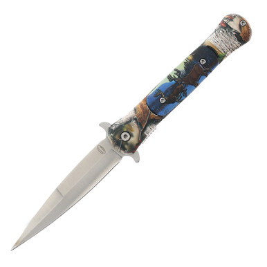 Frost Cutlery Assisted Opening Elite Wildlife Deer Dagger Knife