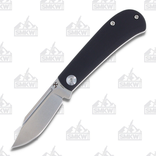 Kansept Bevy Folding Knife Stonewash 154CM Black G-10