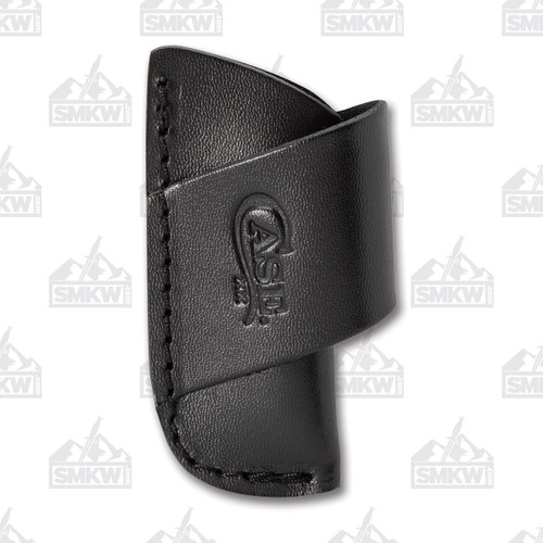 Case Medium Side Draw Black Leather Sheath