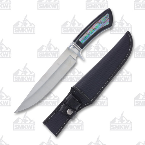 Buckshot 12" Hunting Knife Synthetic Abalone