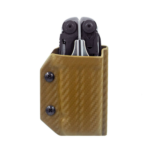 Clip & Carry Brown Carbon Fiber Sheath for Leatherman Surge