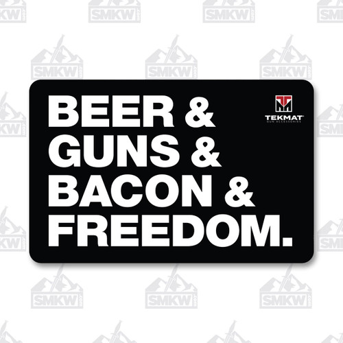 Tekmat Beer & Guns & Bacon & Freedom Gun Cleaning Mat