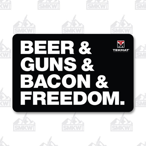 Tekmat Gun Cleaning Mat Beer Guns Bacon and Freedom