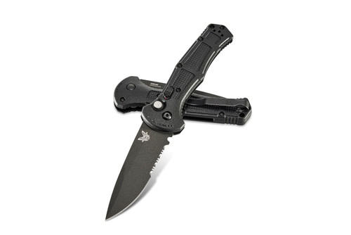 Benchmade 9070SBK Claymore OTS Automatic Knife Black Serrated
