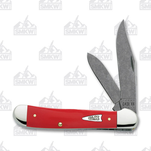 Case Red Smooth Synthetic Copperhead Folding Knife