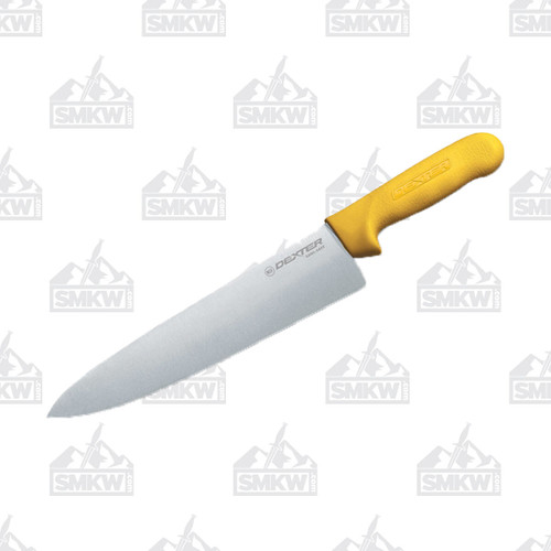 Dexter Russell Sani-Safe Stainless Steel 10" Cook's Knife Yellow Polypropylene Handle