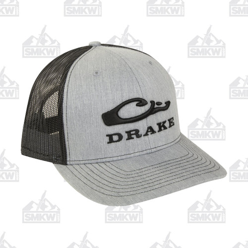 Drake Waterfowl Mesh Back Cap Heather Gray Black Combo