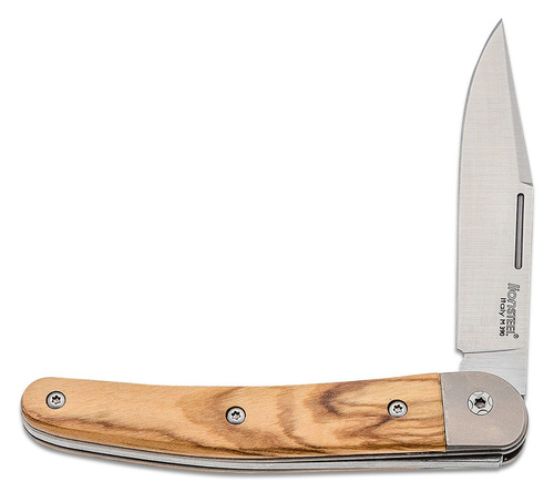 LionSteel Jack 1Clip Point Olive Wood